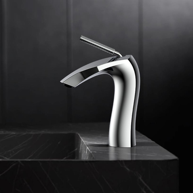 bathroom sink with faucet