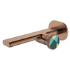 Yeelim Bathroom Single Hole Single Temperature Control into The Wall Concealed Brass Basin Faucet