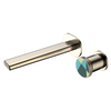 Yeelim Bathroom Double Hole Single Temperature Control into The Wall Concealed Brass Basin Faucet