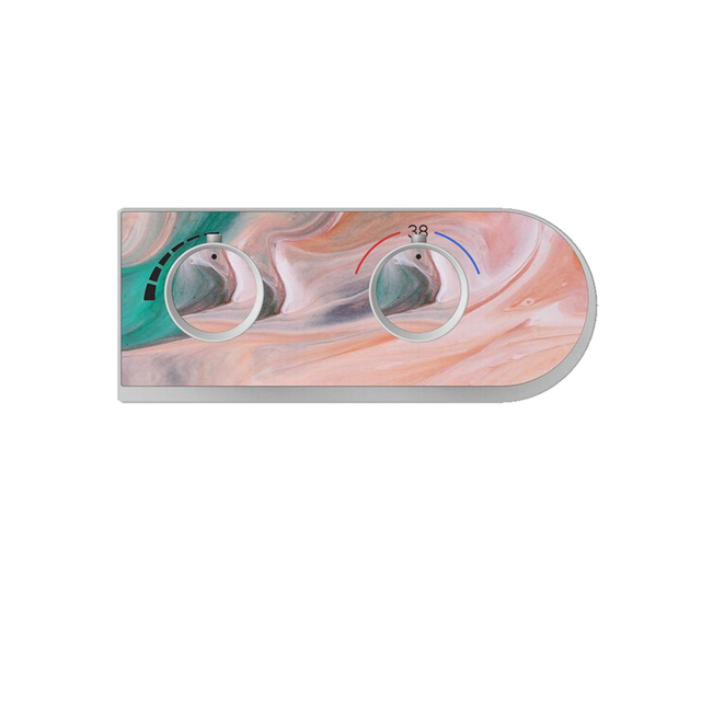 Xiwu Series Constant Temperature Two Function Square Bathroom Constant Temperature with Switch into The Wall Type Hidden Mixed Water Valve 1LP84300GA-XW-0000A