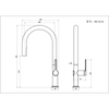 Yeelim Pull Down Rose Gold Kitchen Faucet Tap With Sprayer For Project Source