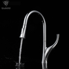 Yeelim Pull Down Kitchen Faucet Modern Flexible Matte Black