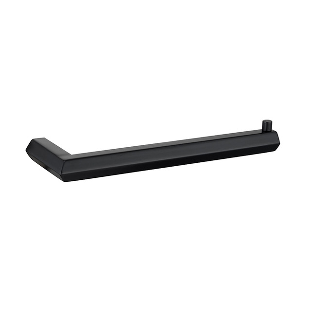 Black Stainless Steel Bath Towel with Single Pole Hook