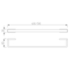 Yeelim Chrome Plated High Quality Stainless Steel Single Pole Towel Rack