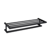Black Stainless Steel Bathroom Multi-bar Bath Towel Holder