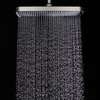 Yeelim Air Pressurized Self-cleaning Silicone Chrome + Black Panel ABS Shower Shower Top Spray