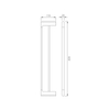 Wholesale Modern Bathroom Wall Mounted Brass Double Tiers Commercial Bathroom Towel Rack Set 
