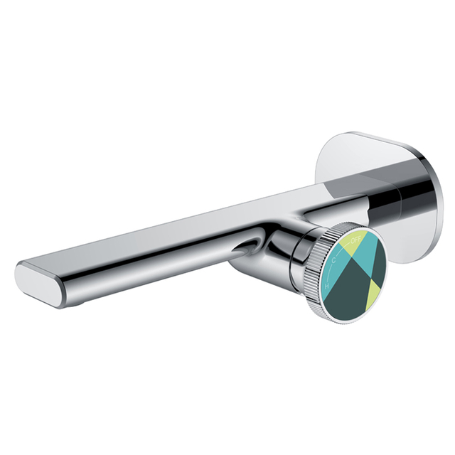Yeelim Bathroom Single Hole Single Temperature Control into The Wall Concealed Brass Basin Faucet