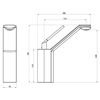 Single Handle Bathroom Brass Basin Sensing Touch To Mix Hot And Cold To Create A Mini High Bar Faucet