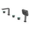 Yeelim Bathroom Tub Five-hole Temperature-controlled Concealed Brass Shower Faucet