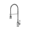 Modern Single Handle High Arch Commercial Kitchen Faucet With Pull Down Sprayer Brushed Nickel