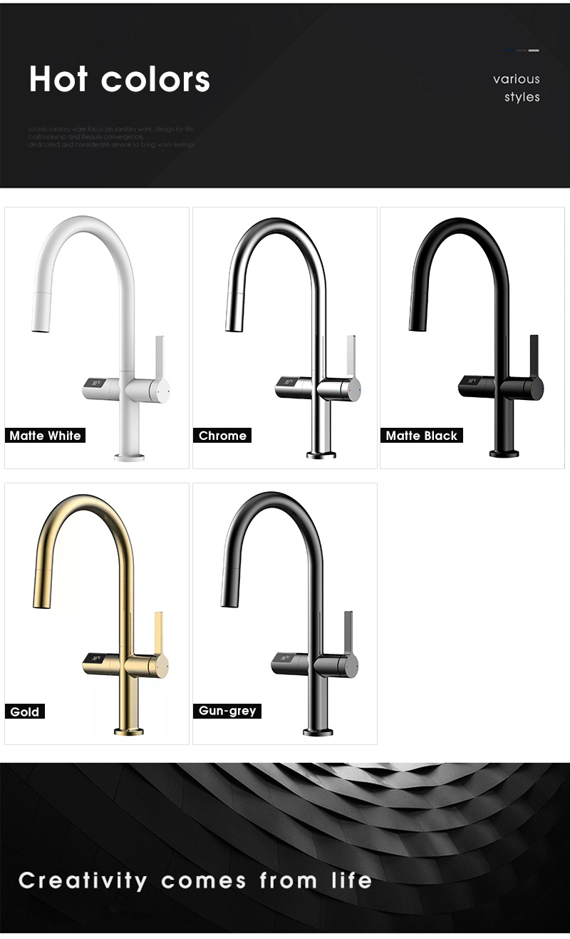 types of kitchen faucets