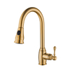 Yeelim Modern Single Handle Pull Down Kitchen Faucet Polished Chrome