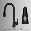 Pull-Down Kitchen Faucet With Digital Temperature Display Sprayer