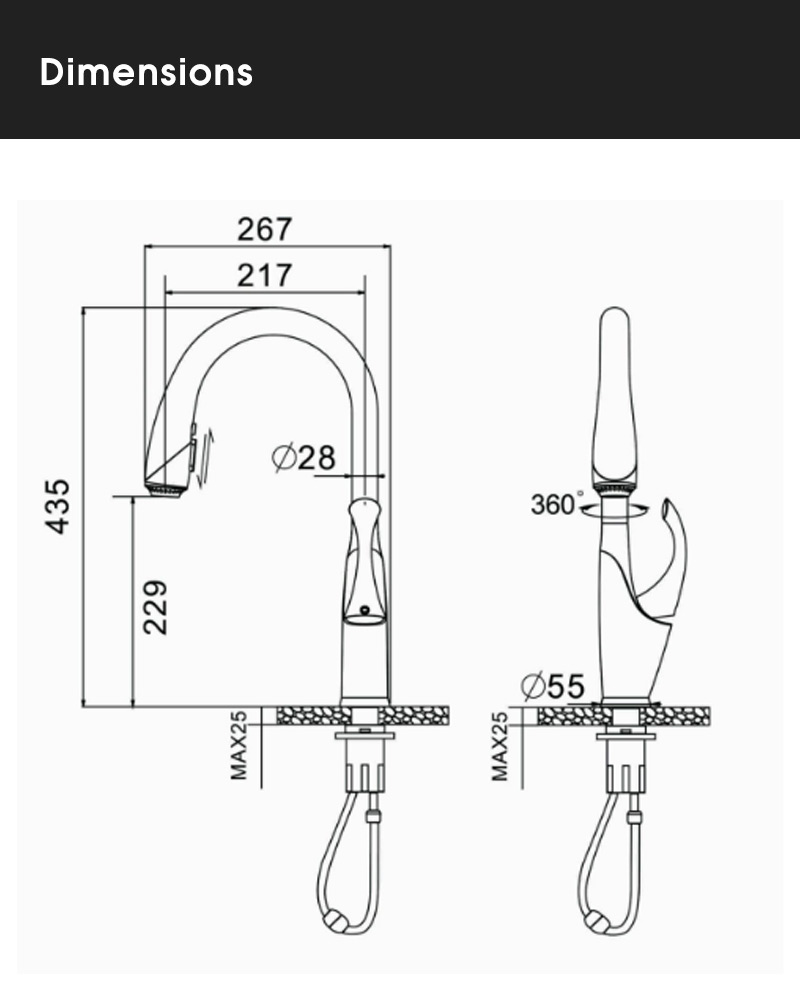 brass faucet kitchen