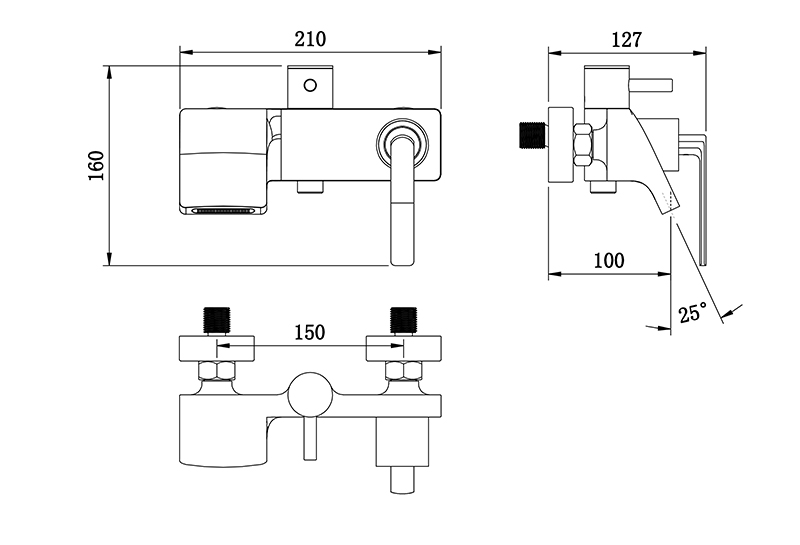 Top Spray Shower Set