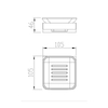 Square High Quality Stainless Steel Soap Dish