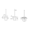 High-end Square Toilet Brush