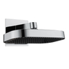 Modern Style Yeelim into The Wall Recessed Square Brass Bracket ABS Shower Head Top Spray Water