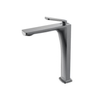Yeelim Gun Grey Bathroom Basin Brass High Stem Faucet