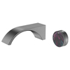 Single Knob Temperature Control Bathroom into The Wall Brass Chrome Crescent Design Faucet