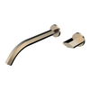 Yeelim Two-hole Hexagon Single Knob Temperature Control Bathroom into The Wall Chrome Plated Long Rod Brass Faucet