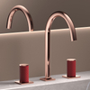 Yeelim 3 Hole Bathroom Sink Facuet Wholesale 8 Inch Widespread Rose Gold