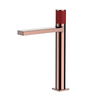 Yeelim Rose Gold Bathroom Vessel Sink Faucet Tall Single Hole