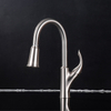 Yeelim Kitchen Filter Faucet In Brushed With 3 Function Pull-Down Sprayer