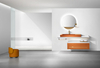 bathroom vanity with tall cabinet