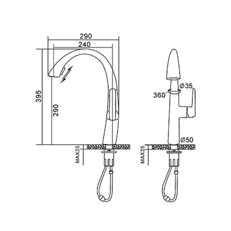 Kitchen Water Mixer Taps