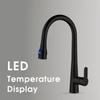 Pull-Down Kitchen Faucet With Digital Temperature Display Sprayer