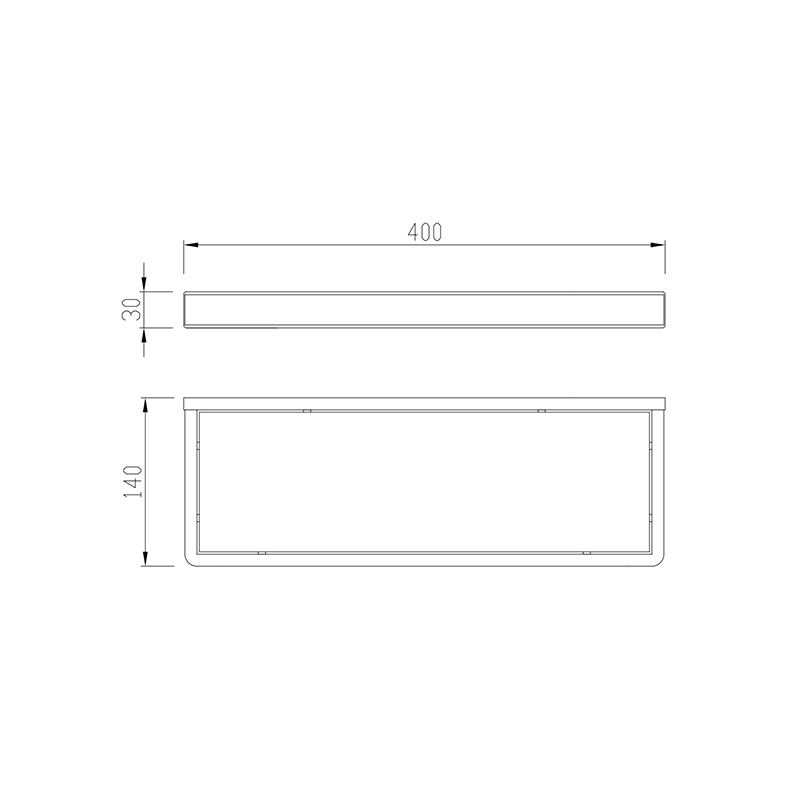 Rectangular Glass Shelves