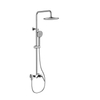 Single Handle Bathroom Brass Shower Temperature Controlled Handheld Top Spray Shower Set