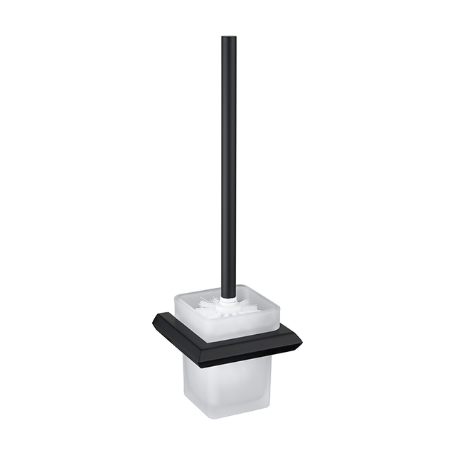 Black Stainless Steel Bathroom Toilet Brush Holder