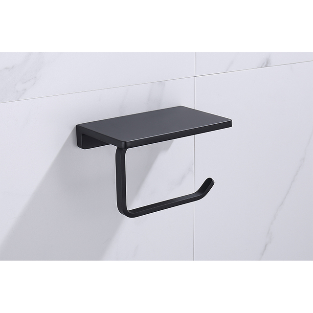 Toilet Paper Holder with All-black Belt for Storage