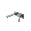 Yeelim Gun Gray Bathroom Brass Wall Concealed Faucet