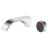 Single Knob Temperature Control Bathroom into The Wall Brass Chrome Crescent Design Faucet