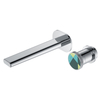 Yeelim Bathroom Double Hole Single Temperature Control into The Wall Concealed Brass Basin Faucet