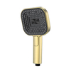Yeelim Three-function 3D Spiral Ladder Design Air Pressurized Self-cleaning ABS Shower Round Hand Shower