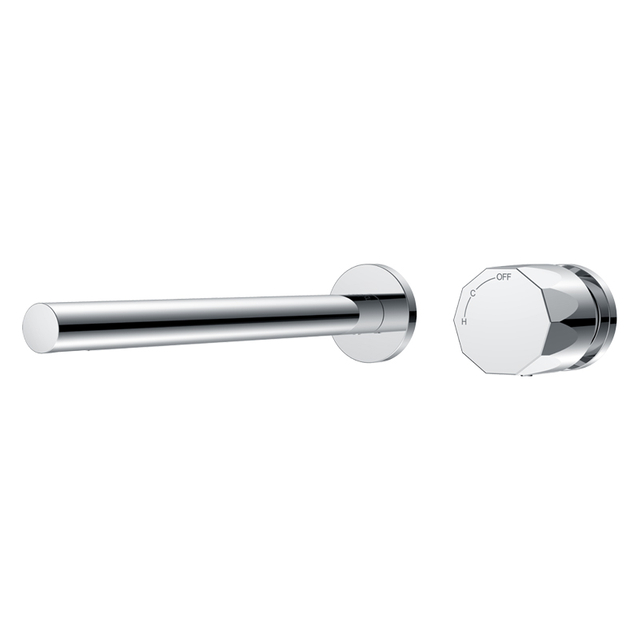 Single Knob Design Concealed Bathroom Chrome Plated Long Rod Brass Faucet