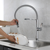 Yeelim Industrial Spring Loaded Kitchen Faucet With Flexible Hose For Kitchen Cleaning