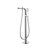 Brass Floor Mounted Bathtub Mixer Faucets