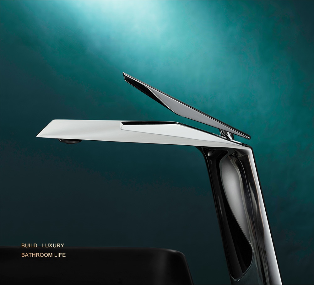 waterfall faucet and sink