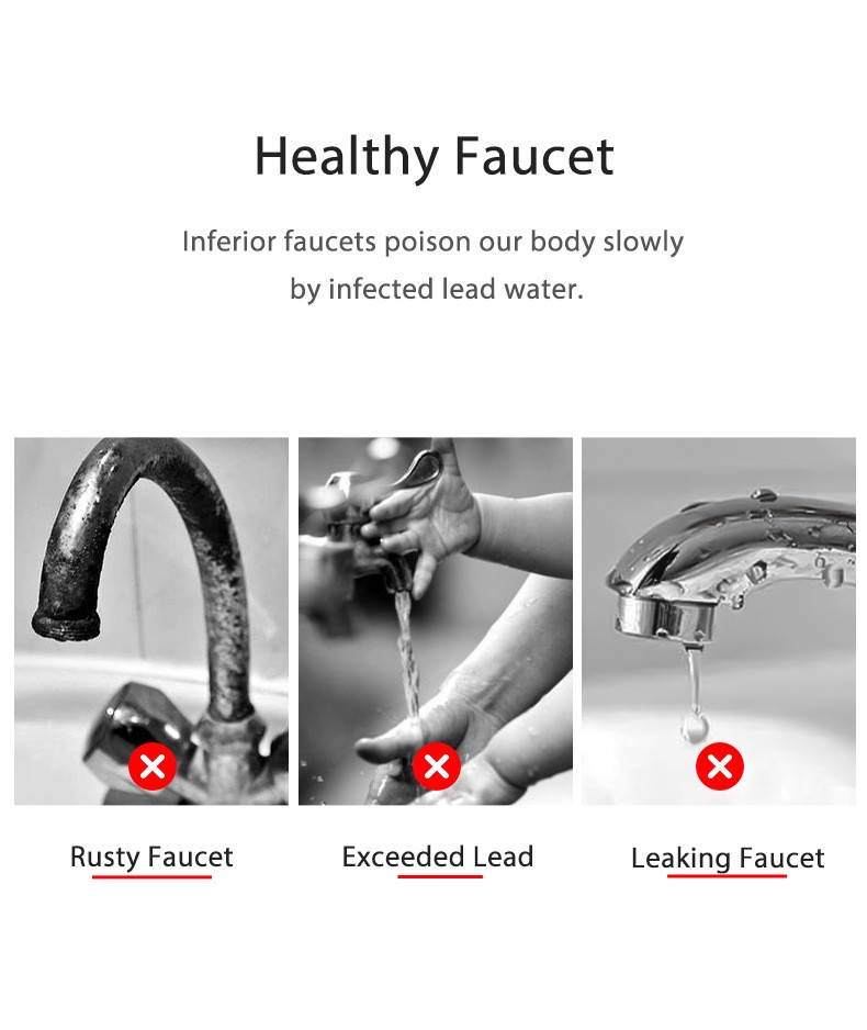 Temperature Display Sink Faucets