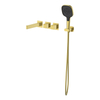 Yeelim Bathroom Dual Temperature-controlled Switch into Wall Concealed Faucet with Handheld Shower Head