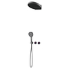 Multifunctional Brass In-wall Concealed Shower with Handheld Shower Top Spray Head Shower Set