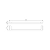 Bathroom Accessories Set Single Handle Towel Rail Clothes Shelf