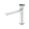 Yeelim Unique Knob Temperature Control Chrome Brass Basin Faucet
