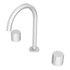 Three Hole Double Knob Basin Design Hidden Bathroom Chrome Plated High Brass Faucet